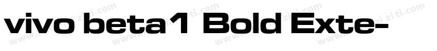 vivo beta1 Bold Exte字体转换